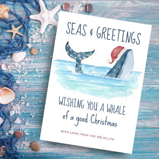 Julenisseval Nautiska Havet & Hälsningar Jul Julkort