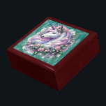 Julenmajs på Grönt Shiny Papper Minnesask<br><div class="desc">Förvara dina skatter eller ge en förmånslåda till någon som en vacker gåva. Nu finns det möjlighet att välja trä ramar. Många utformningar för olika tillfälle finns i min butik.</div>