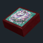 Julenmajs på Grönt Shiny Papper Minnesask<br><div class="desc">Förvara dina skatter eller ge en förmånslåda till någon som en vacker gåva. Nu finns det möjlighet att välja trä ramar. Många utformningar för olika tillfälle finns i min butik.</div>