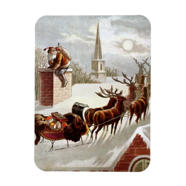 Julenostalgi, Sankt Nikolaus på taket Magnet (Vertikal)