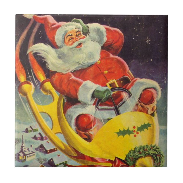 Julenostalgi, Tomte i rymdskepp Kakelplatta (Framsidan)
