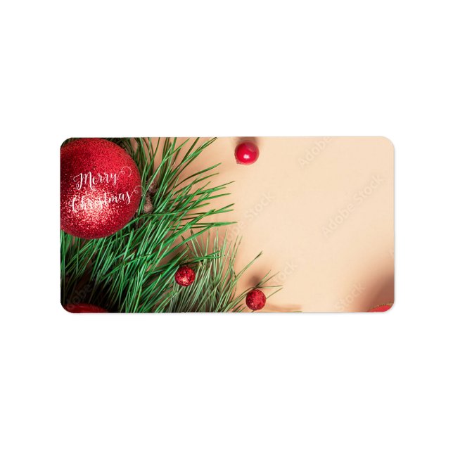 Julens Adressetiketter för prydnadsföremål (Framsidan)