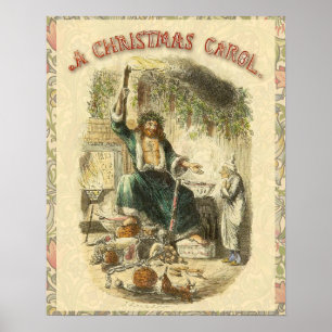 Julens Ande Närvarande Scrooge Poster