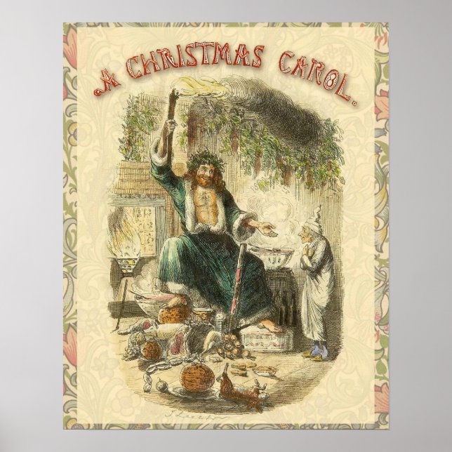 Julens Ande Närvarande Scrooge Poster (Framsidan)
