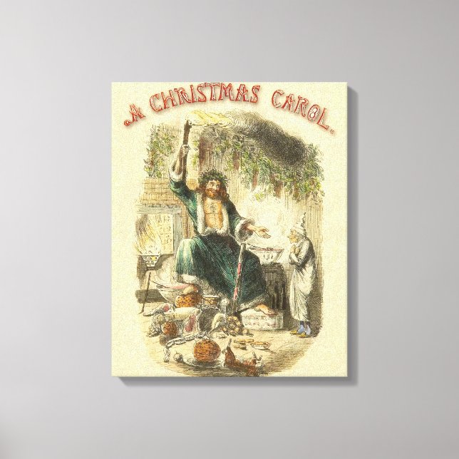 Julens Andedräkt Scrooge  Canvastryck (Framsida)