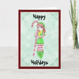 Julens andra hälsningskort helgkort