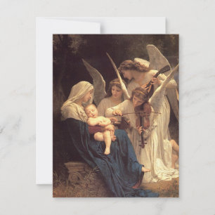 Julens änglars sång Baby Jesus jul Julkort