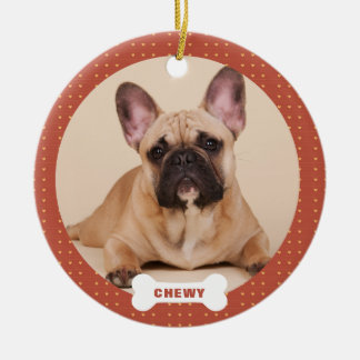 Julens Anpassningsbar Pet Photo Hearts Julgransprydnad Keramik