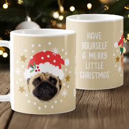 Julens Anpassningsbar Photo Funny Elf Santa Pet Be Kaffemugg