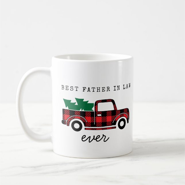 Julens bästa Far någonsin i Lastbil Kaffemugg (Vänster)