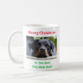 Julens bästa Hund Mamma någonsin Pet Photo Kaffemugg