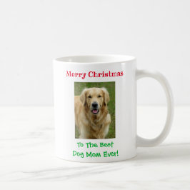 Julens bästa Hund Mamma någonsin Pet Photo Kaffemugg