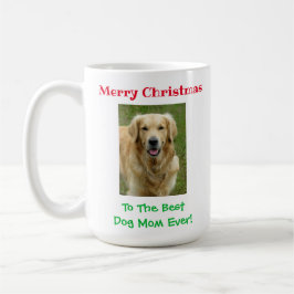 Julens bästa Hund Mamma någonsin Pet Photo Kaffemugg