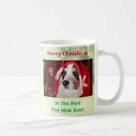 Julens bästa Hund Mamma någonsin Pet Photo Kaffemugg