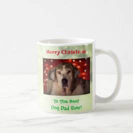 Julens bästa Hund Pappa någonsin Pet Photo Kaffemugg