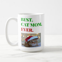 Julens bästa Kat Mamma någonsin Foto Kaffemugg