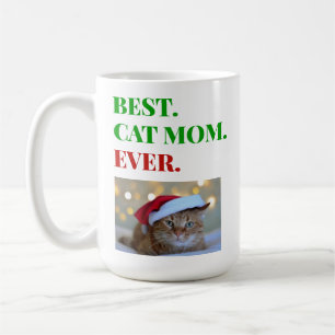 Julens bästa Kat Mamma någonsin Foto Kaffemugg