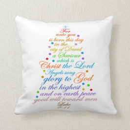 Julens berättelse Bibelverse Kudde