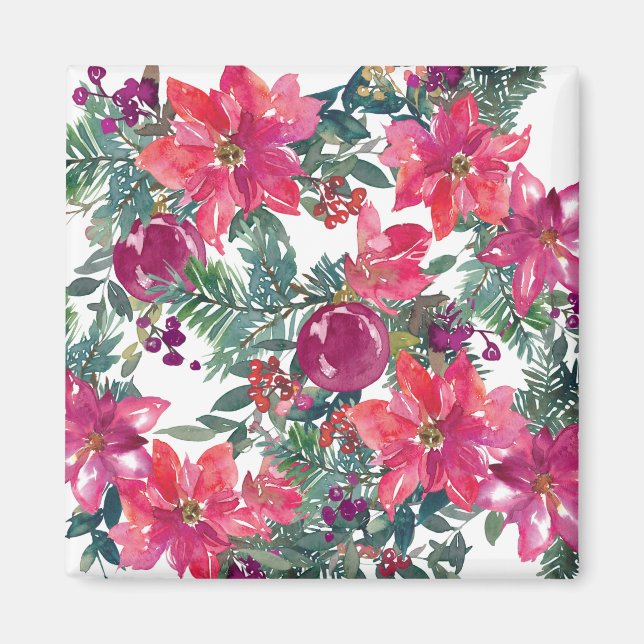 Julens Blommigt Flower Art Magnet (Framsidan)