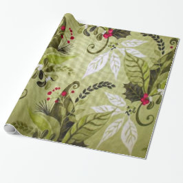 Julens Blommigt - Helgdag papper Presentpapper