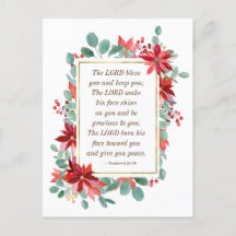 Julens Blommigt Herren Bless You Bible Verse