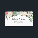 Julens Blommigt - returadress, etikett Adressetikett<br><div class="desc">Julens Blommigt - returadress,  etikett</div>
