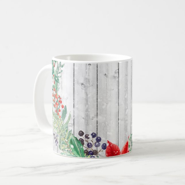 Julens Blommigt Utandningskärl Kaffemugg (Framsida vänster)