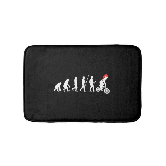 Julens BMX-Biker - utveckling Art Gift-idéer Badrumsmatta (Framsidan)