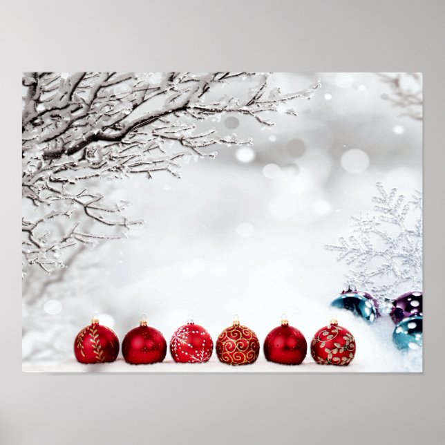 Julens Dekoration för prydnadsföremål Poster (Framsidan)