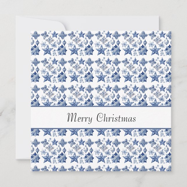 Julens dekoration i Delft Blue-anpassadet (Framsida)