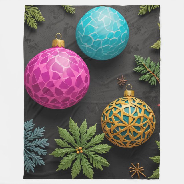 Julens Dekoration Mjuk stor Blanket Fleecefilt (Framsidan)