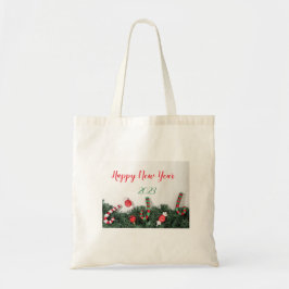 Julens dekoration monogram Tote Bag Tygkasse
