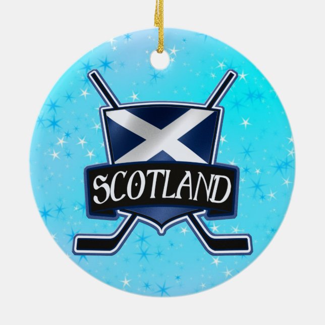 Julens Dekoration Scottish Ice Hockey Flagga (Baksidan)