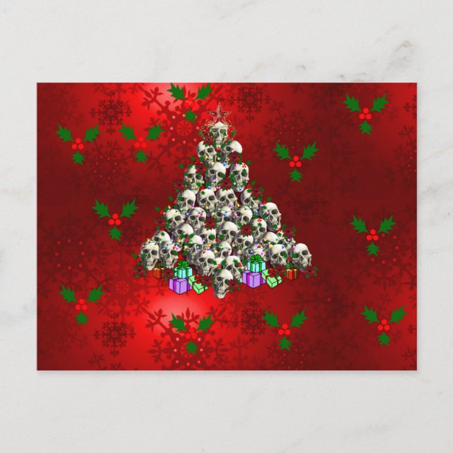 Julens Döskallar Helg Vykort (Framsida)