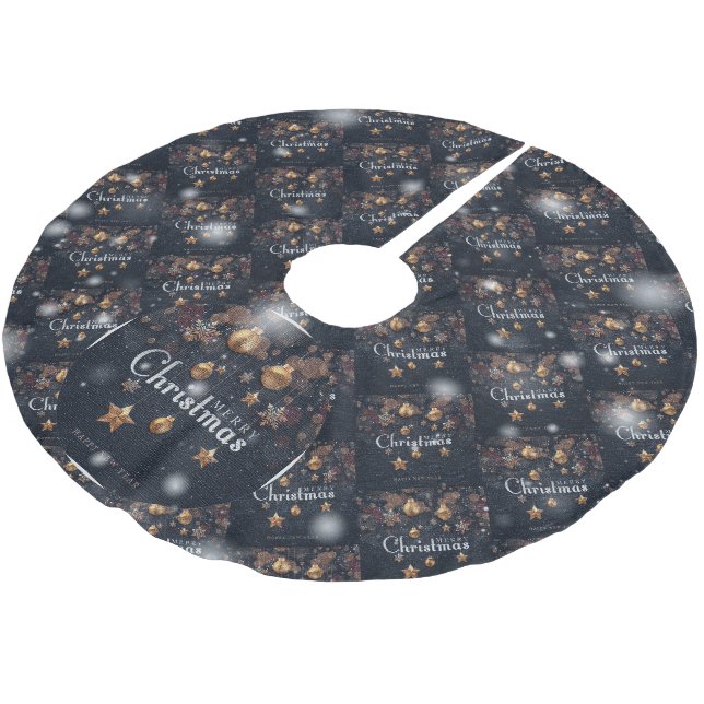 Julens Elegant Gift Julgransmatta Borstad Polyester (Vinklad)