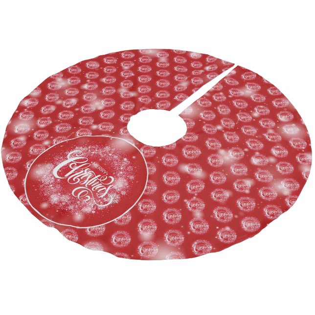 Julens Elegant Gift Julgransmatta Borstad Polyester (Vinklad)