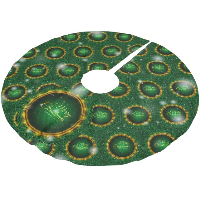 Julens Elegant Gift Julgransmatta Borstad Polyester (Vinklad)
