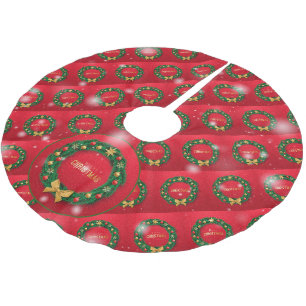 Julens Elegant Gift Julgransmatta Borstad Polyester