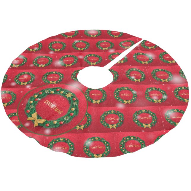 Julens Elegant Gift Julgransmatta Borstad Polyester (Vinklad)