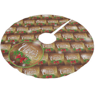 Julens Elegant Gift Julgransmatta Borstad Polyester