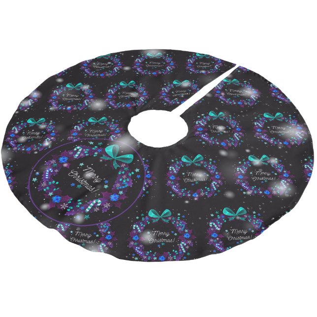Julens Elegant Gift Julgransmatta Borstad Polyester (Vinklad)