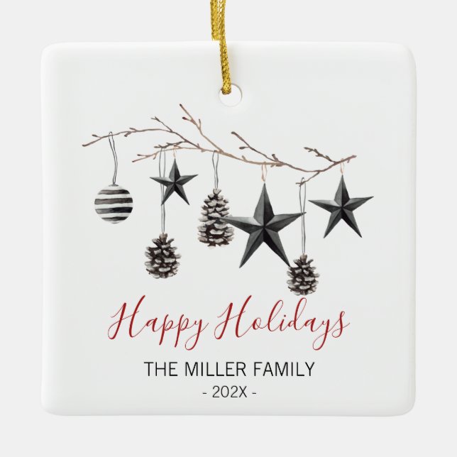 Julens Elegant Gren Ornament (Framsida)