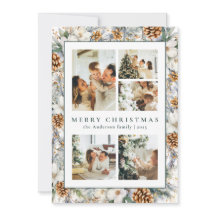 Julens Elegant Vattenfärg Botaniskt blad