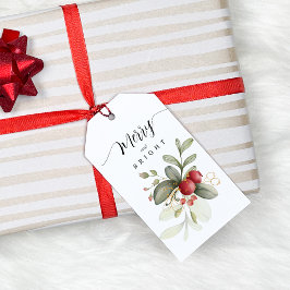 Julens Elegant Watercolor Berry Gift-Märkre Presentetikett