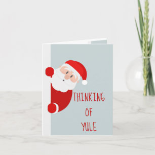 Julens fantastiska tanke på Juli Santa Swearing Kort