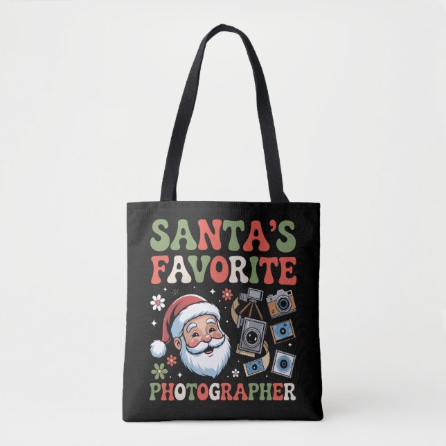 Julens favoritfotograf julklapp rolig tygkasse (Framsida)