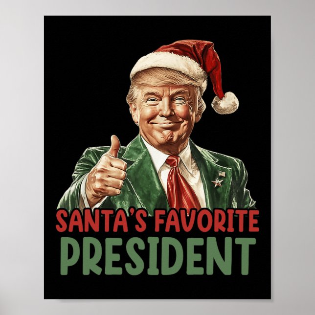 Julens favoritpresident, julklapp 2024 poster (Framsidan)