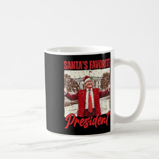 Julens favoritpresident Trump 2024 julafton Kaffemugg (Höger)