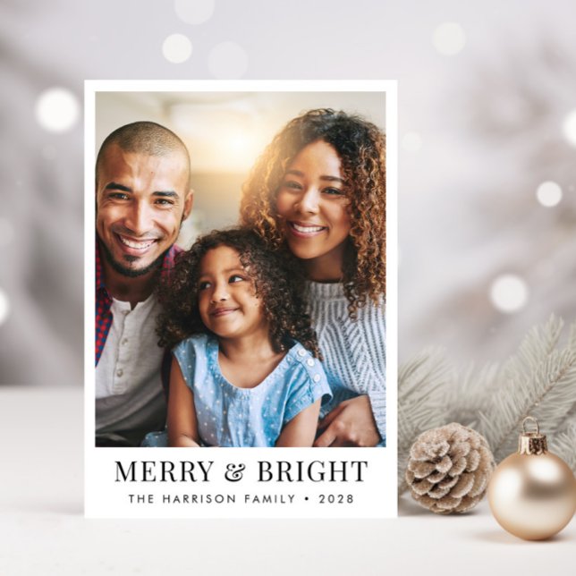 Julens fina ljusfoto julkort (Share the love and warmth of the season with your personalized photo Christmas card)