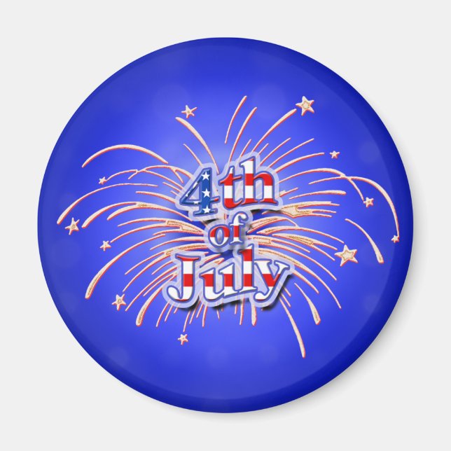 Julens fjärde Fireworks Stars Magnet (Framsidan)